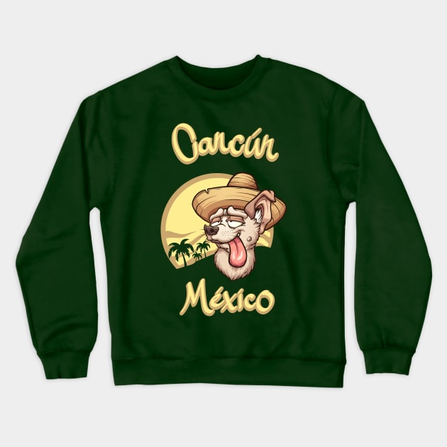 Chihuahua with sombrero Crewneck Sweatshirt by memoangeles